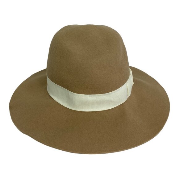 NWT Nordstrom 100% Wool Felt‎ Fedora Hat Brown Adjustable Ribbon Felted New Tags - Picture 10 of 10